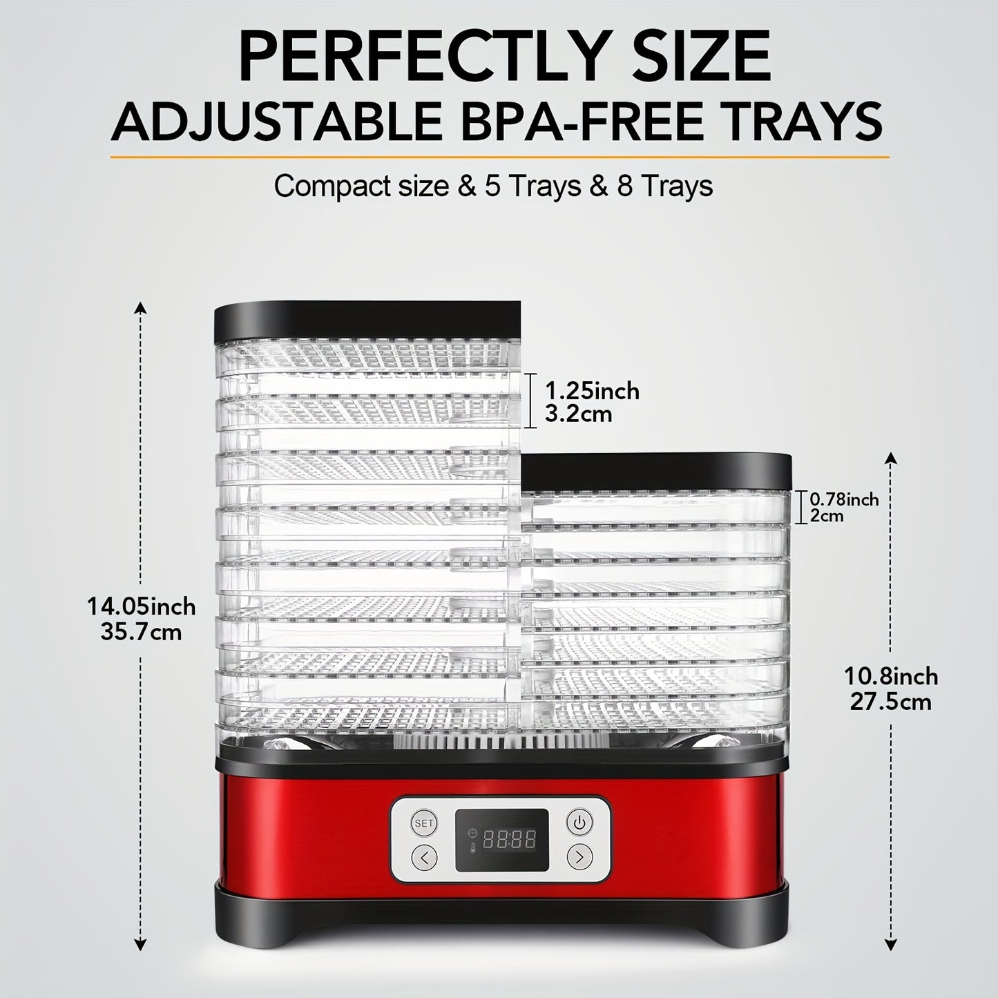 8 Tray Food Dehydrator