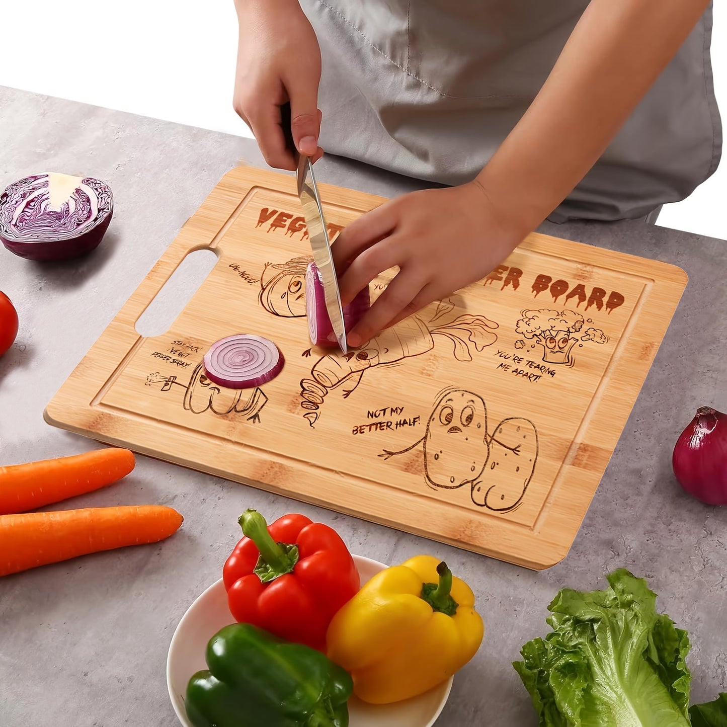 Vegetable Murder Cutting Board