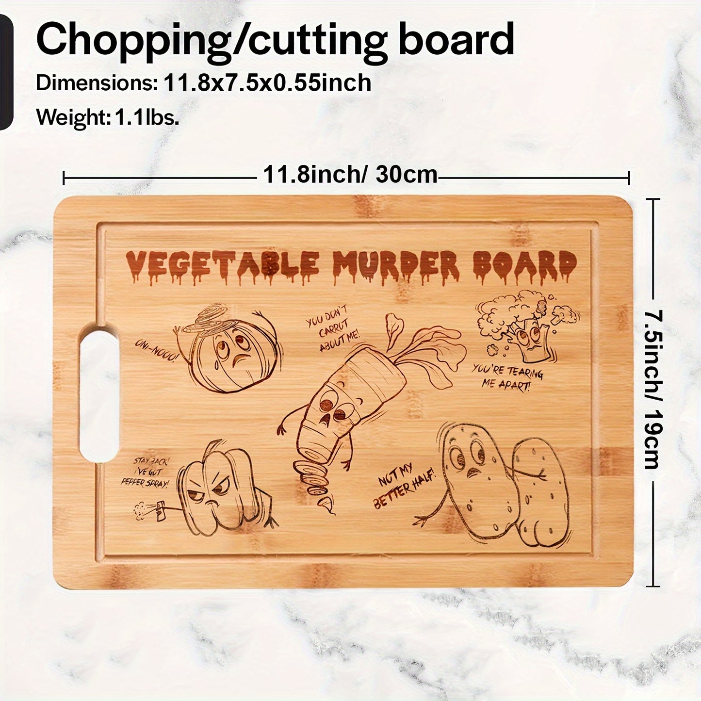 Vegetable Murder Cutting Board