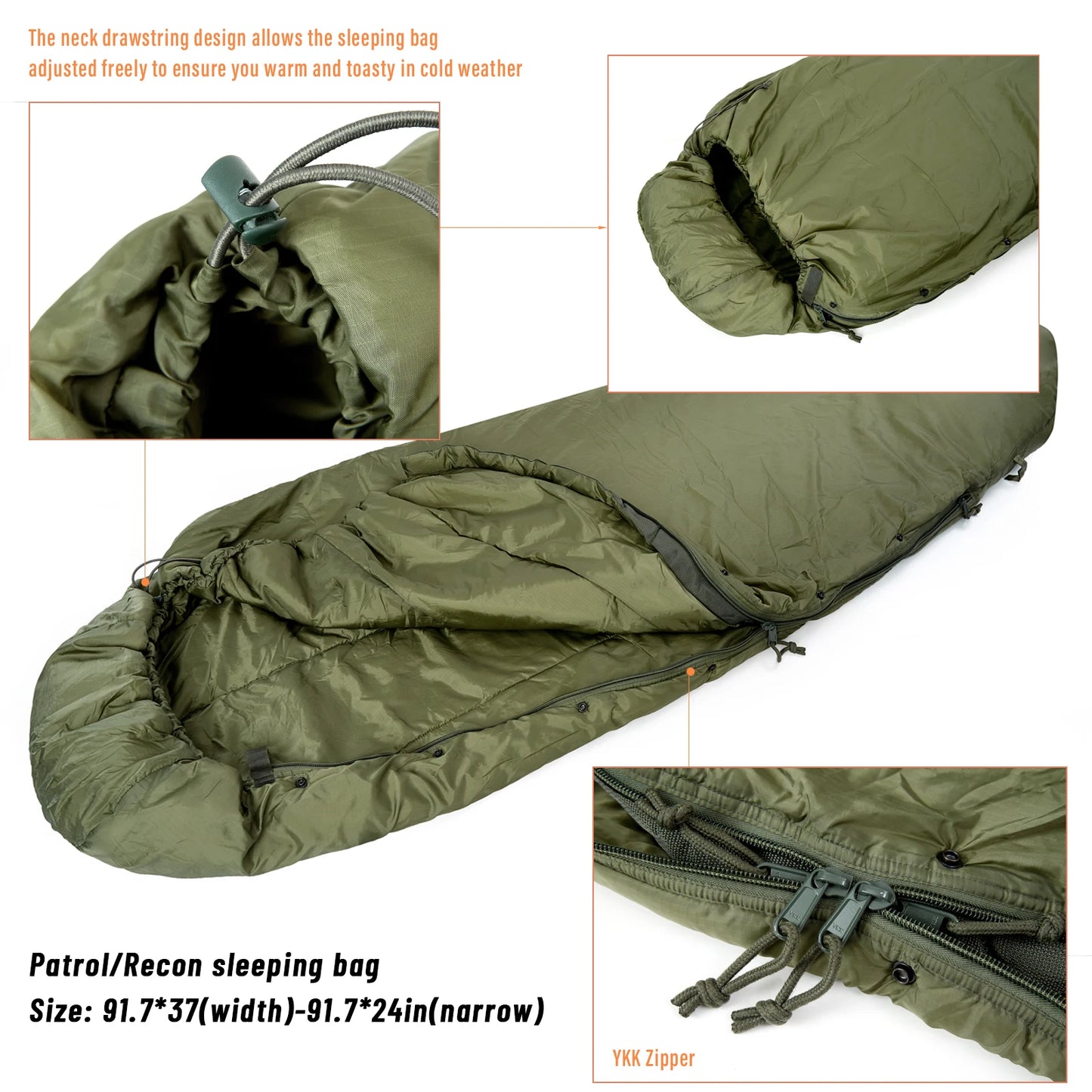 4 in 1 Military Sleeping Bag