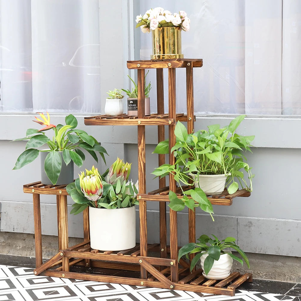 Wood Plant Stand