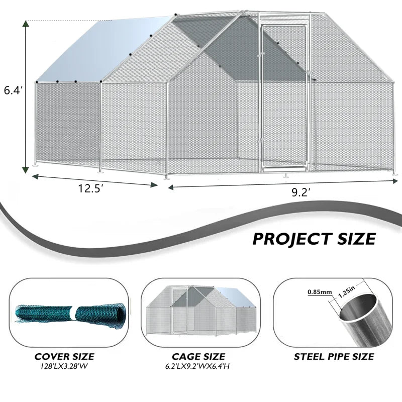 Roofed Cage for Outdoor Farm - Michef's Outside