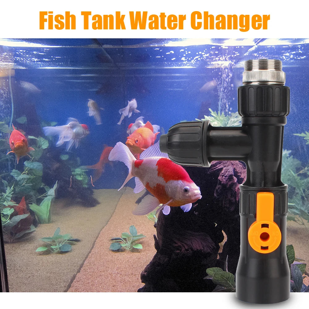 3-Way Faucet Splitter For Fish Tank Cleaning