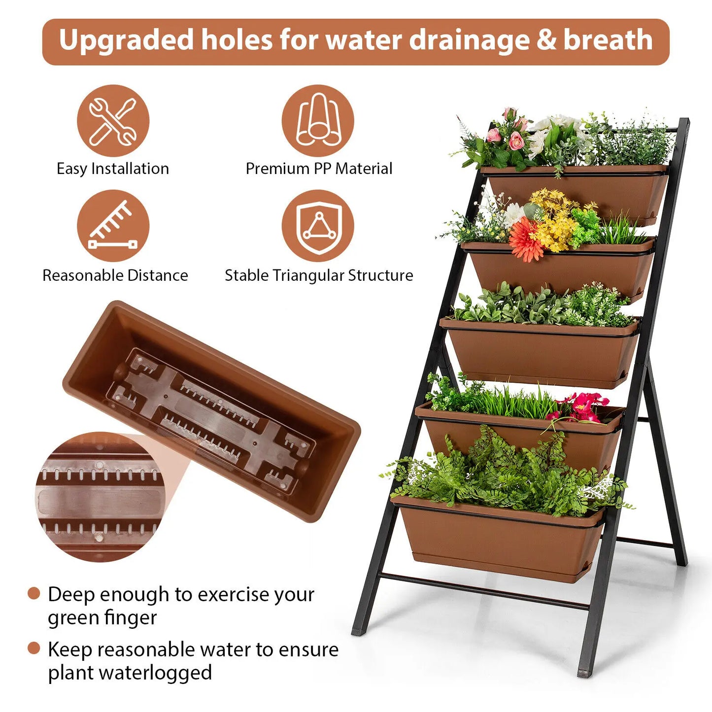 5-tier Vertical Garden Planter