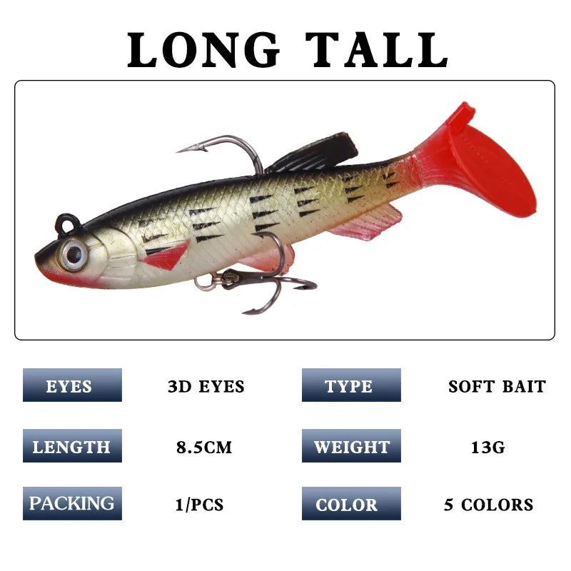 T Tail Soft Bait Lures