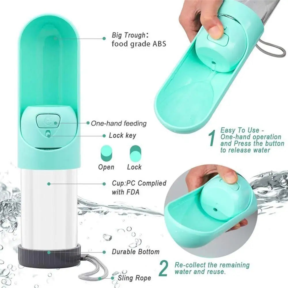 Portable Pet Dog Water Bottle With Filter