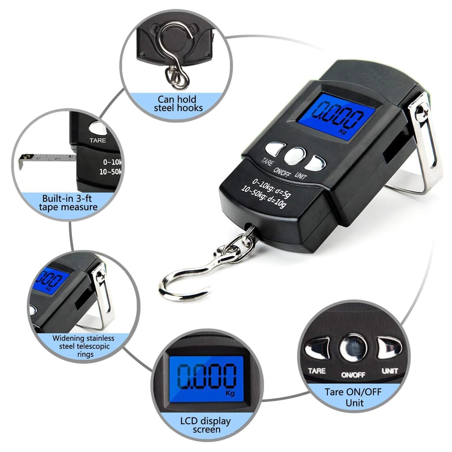 Electronic Scale with Measuring Tape