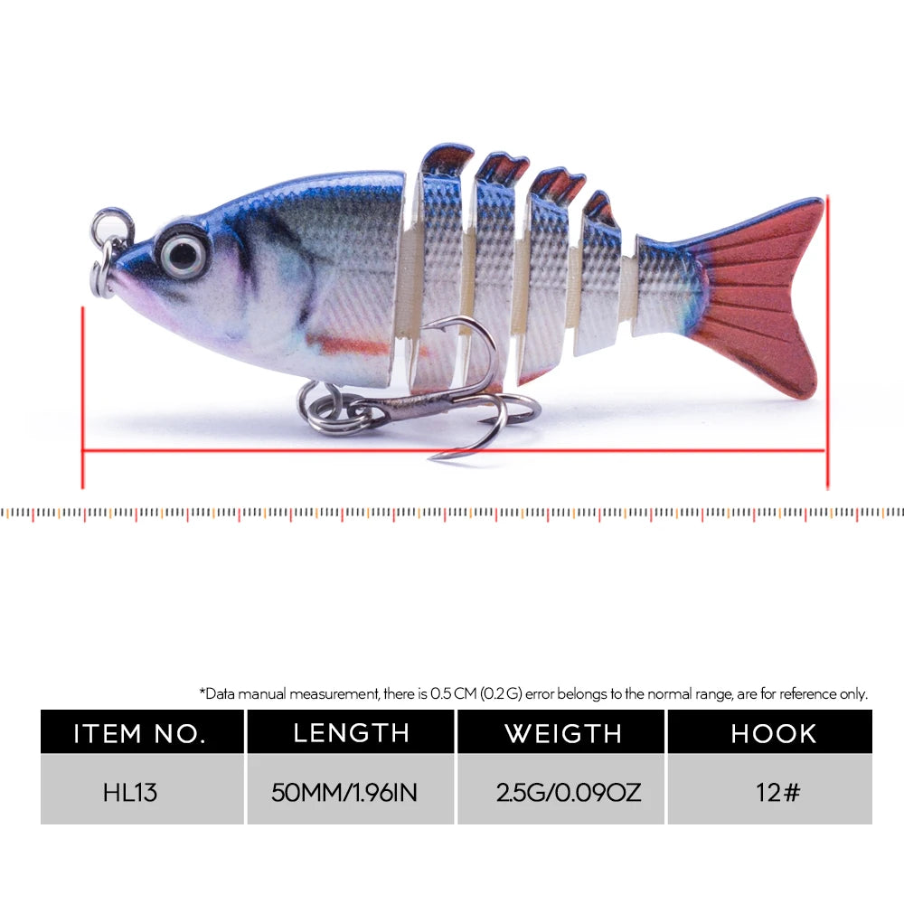 5cm/2.5g Mini Multi Jointed Swimbait Fishing Lure