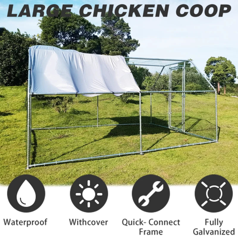 Roofed Cage for Outdoor Farm - Michef's Outside