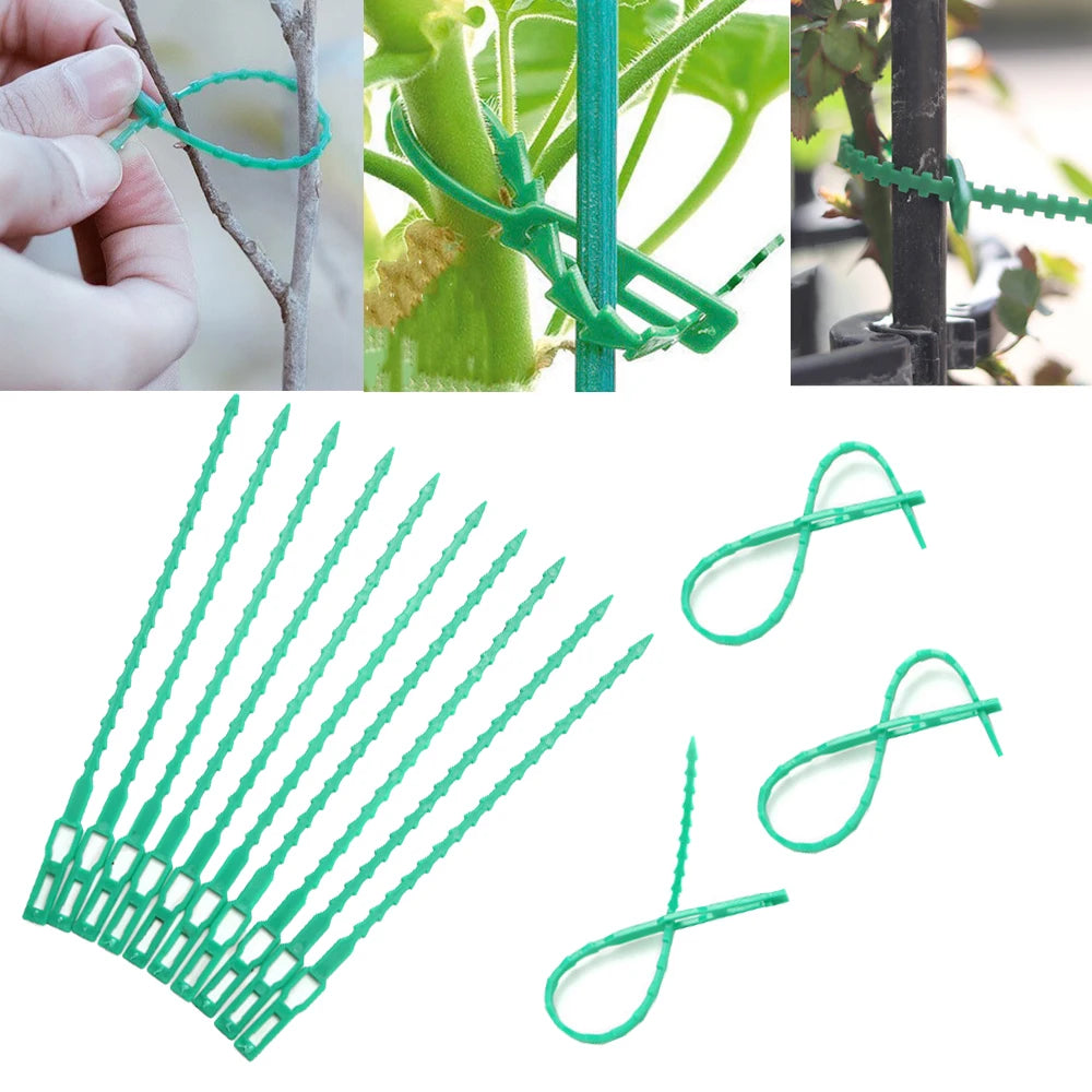 Adjustable Plastic Plant Ties