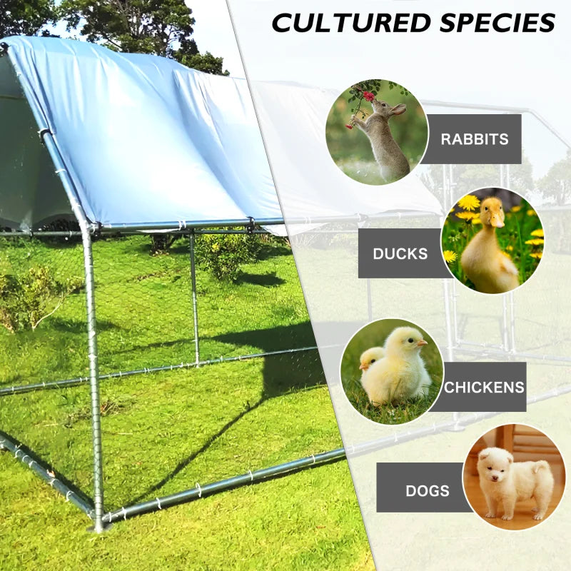 Roofed Cage for Outdoor Farm - Michef's Outside