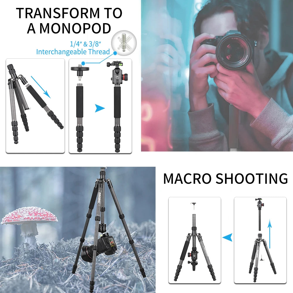 Carbon Fiber Tripod - Michef's Outside