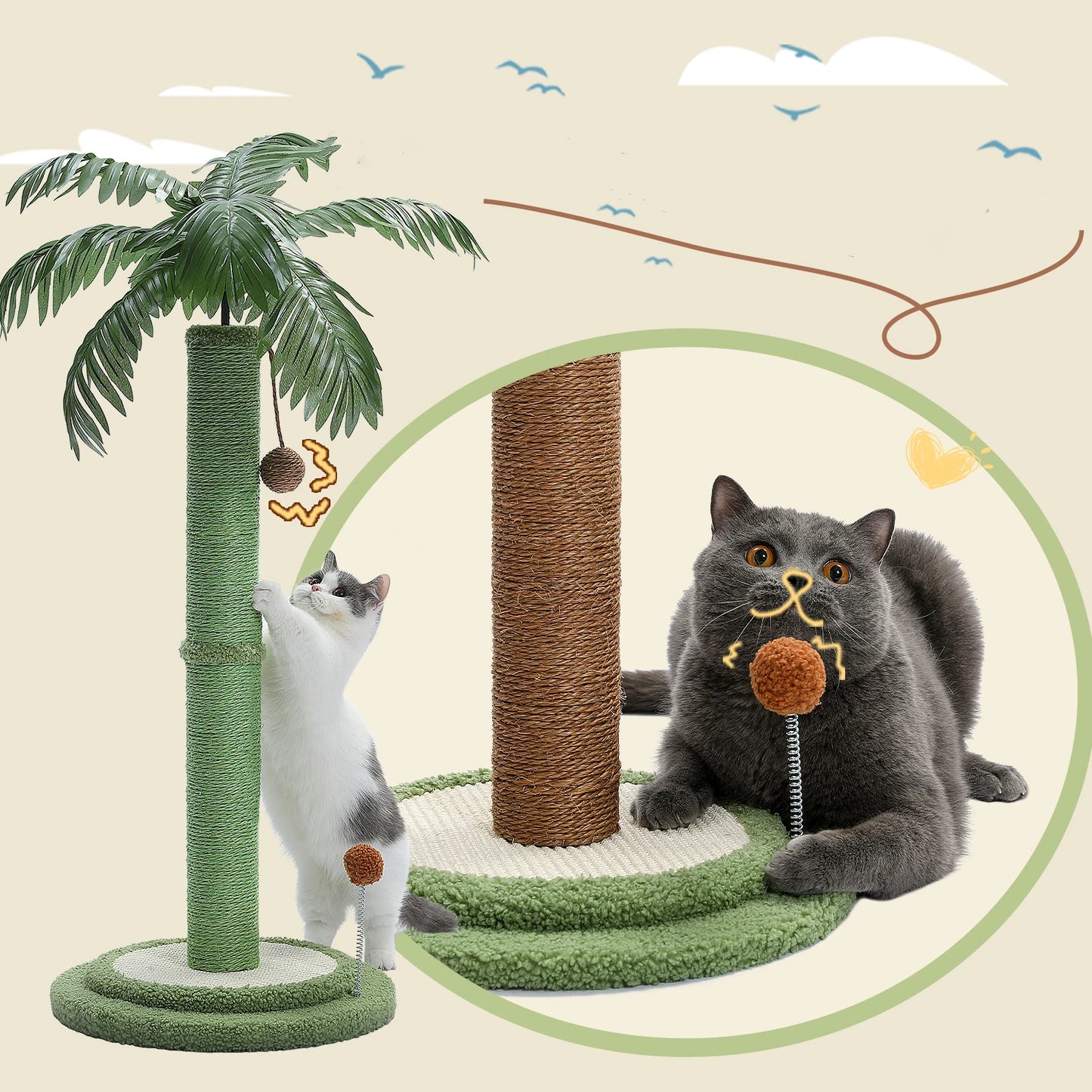 Palm Tree Scratching Post