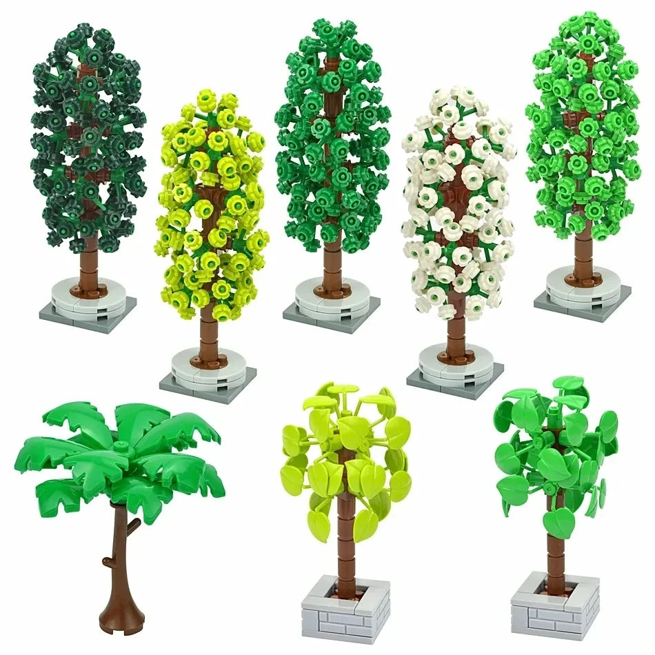 Bush/Tree/Leaf/Flower/Grass Plants Building Bricks