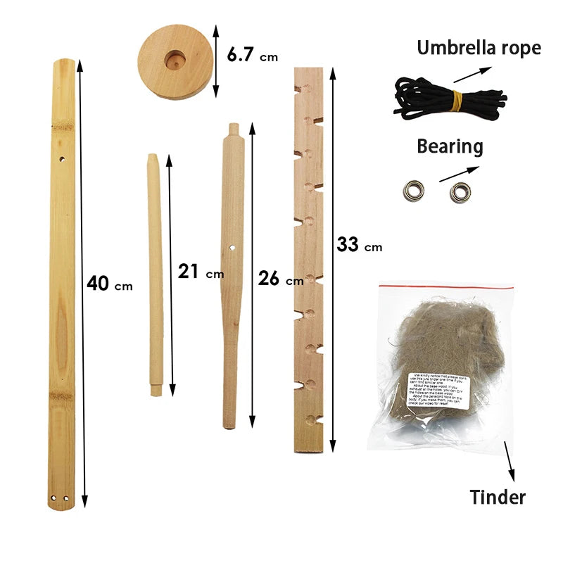 Bow Drill Friction Fire Starter