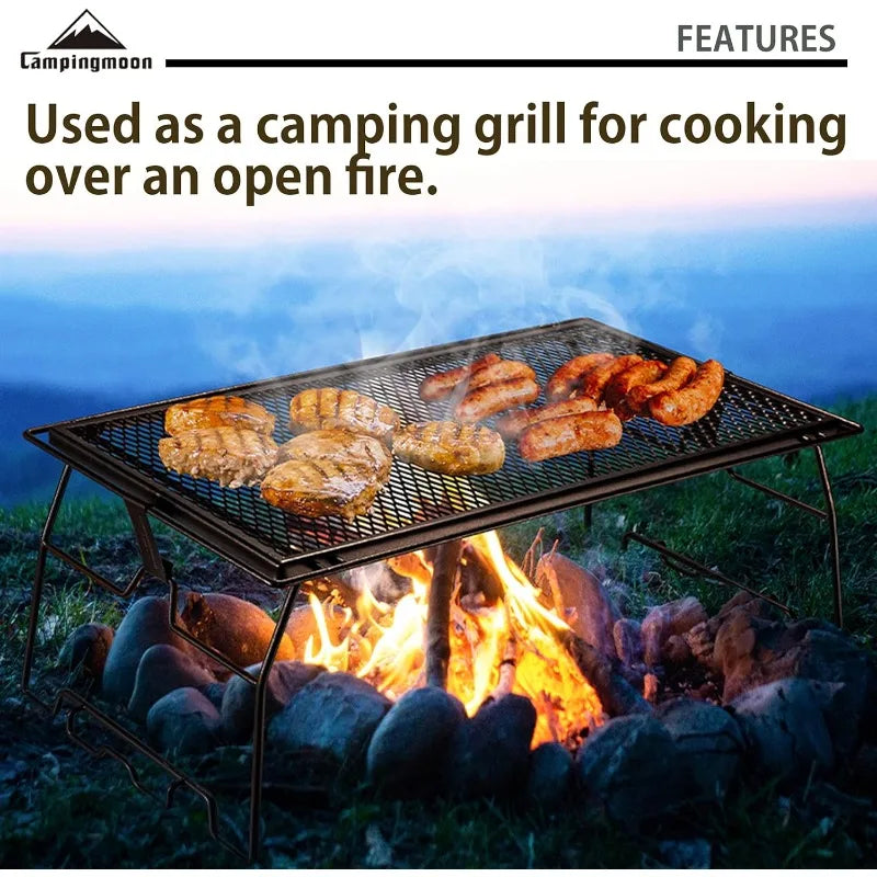 Steel Foldable Campfire Grill