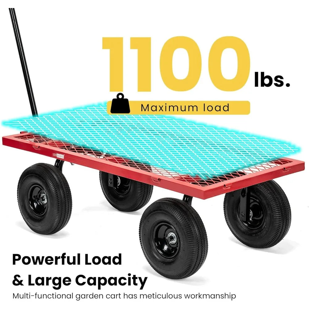 Heavy Duty 880 Lbs Capacity Garden Cart