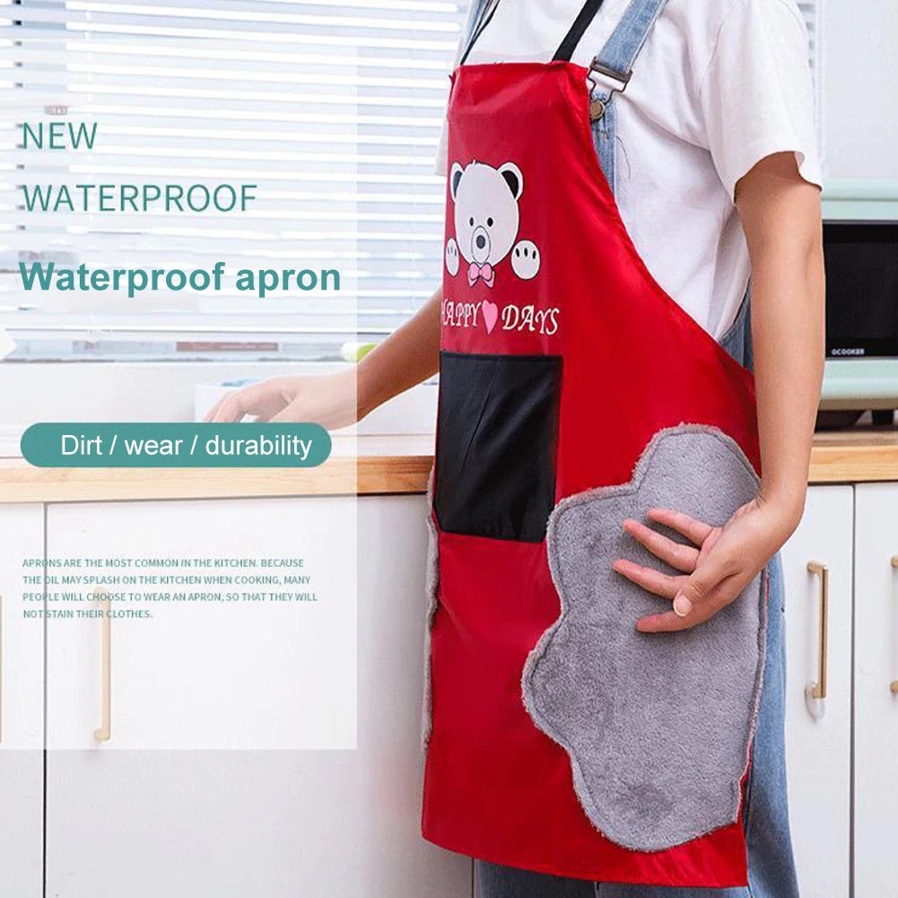 Hand-wiping Apron w/Pockets