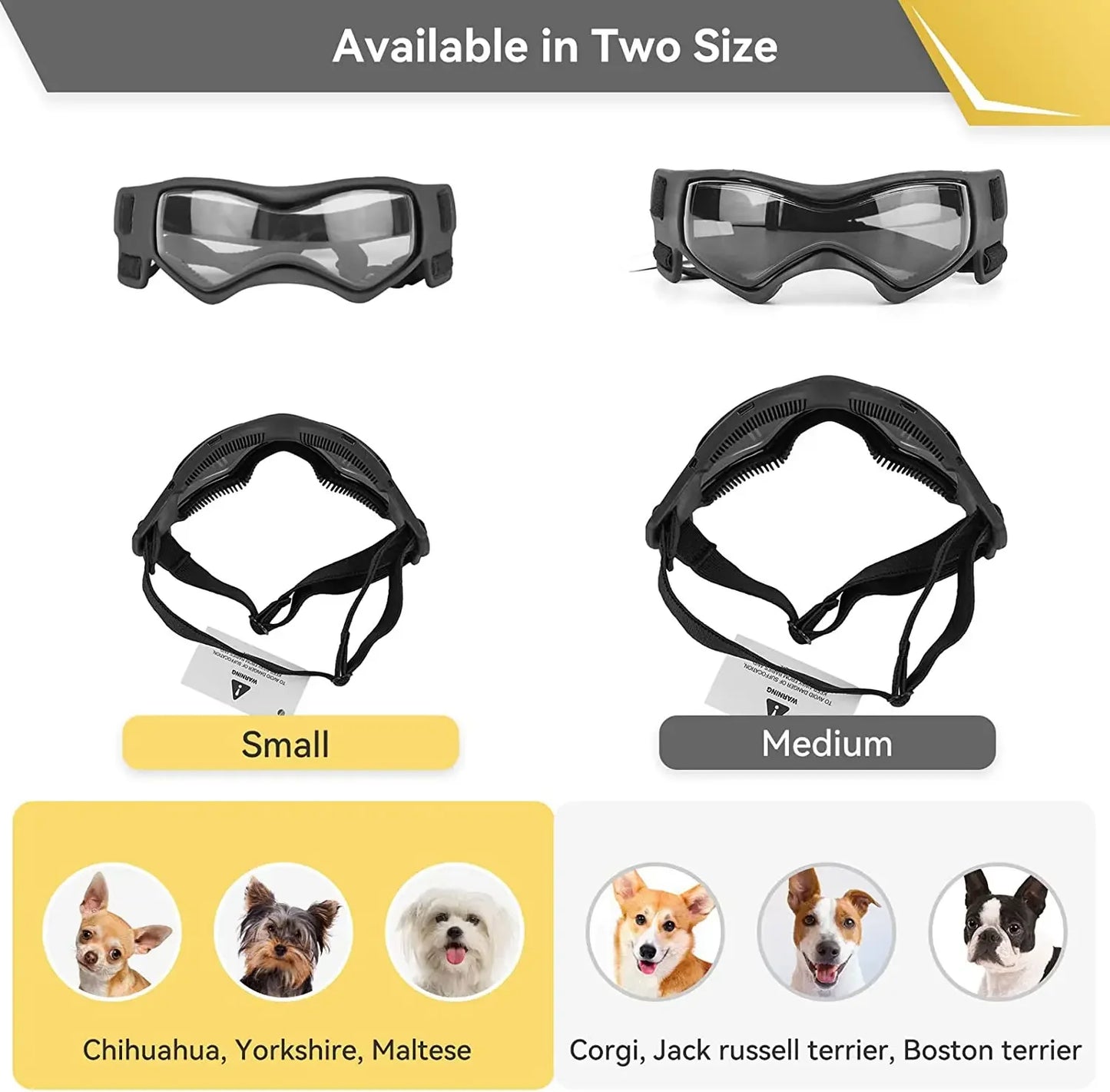 Dog Sunglasses for Small Breed Riding/Driving