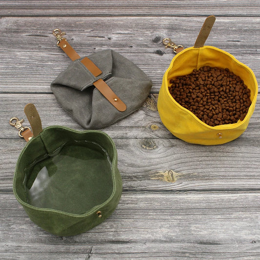 Portable Travel Food & Water Bowls