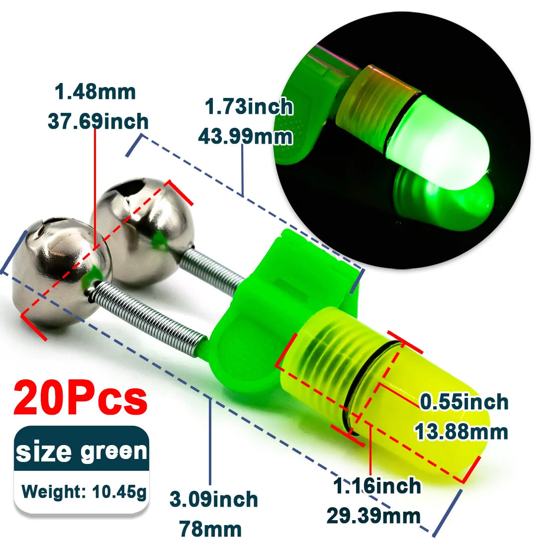 Fishing Bells Alarm Light Clip