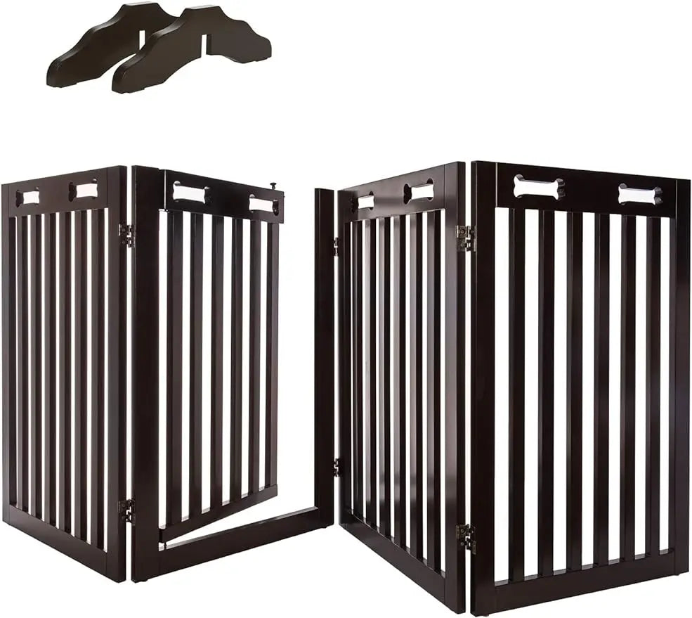 Freestanding Dog Gate with Door