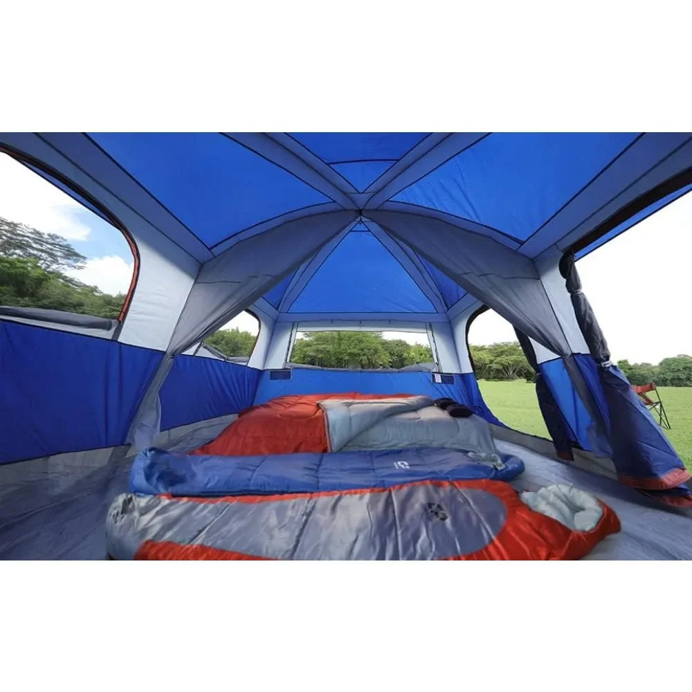 2 Room Weather Resistant Family Cabin Tent