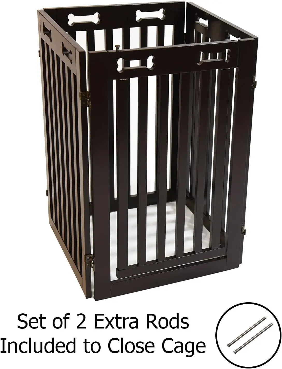 Freestanding Dog Gate with Door