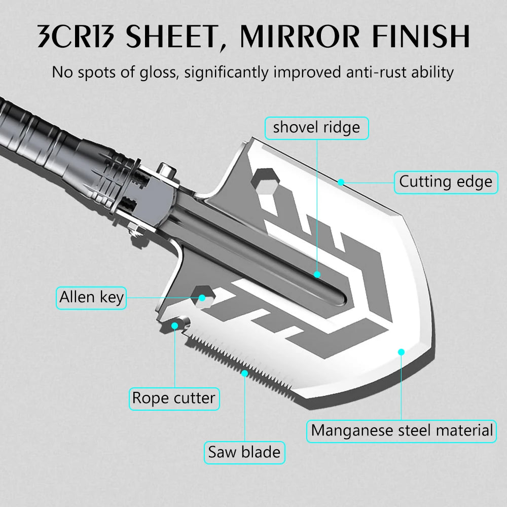 Folding Survival Shovel