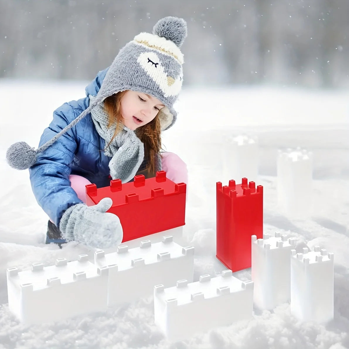 4pcs Snow Fort Building Blocks