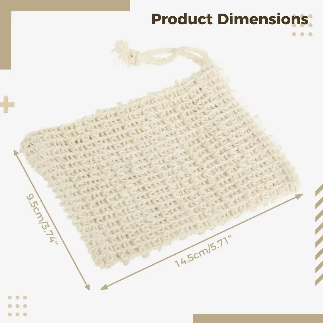 Natural Linen Soap Saver Foaming Bags