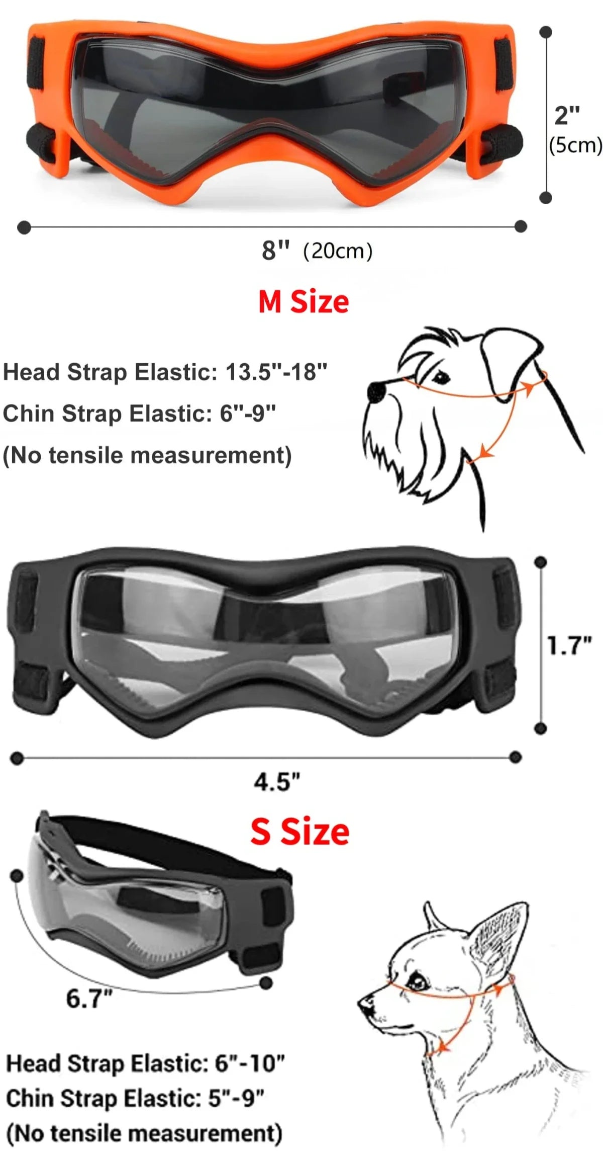 Dog Sunglasses for Small Breed Riding/Driving