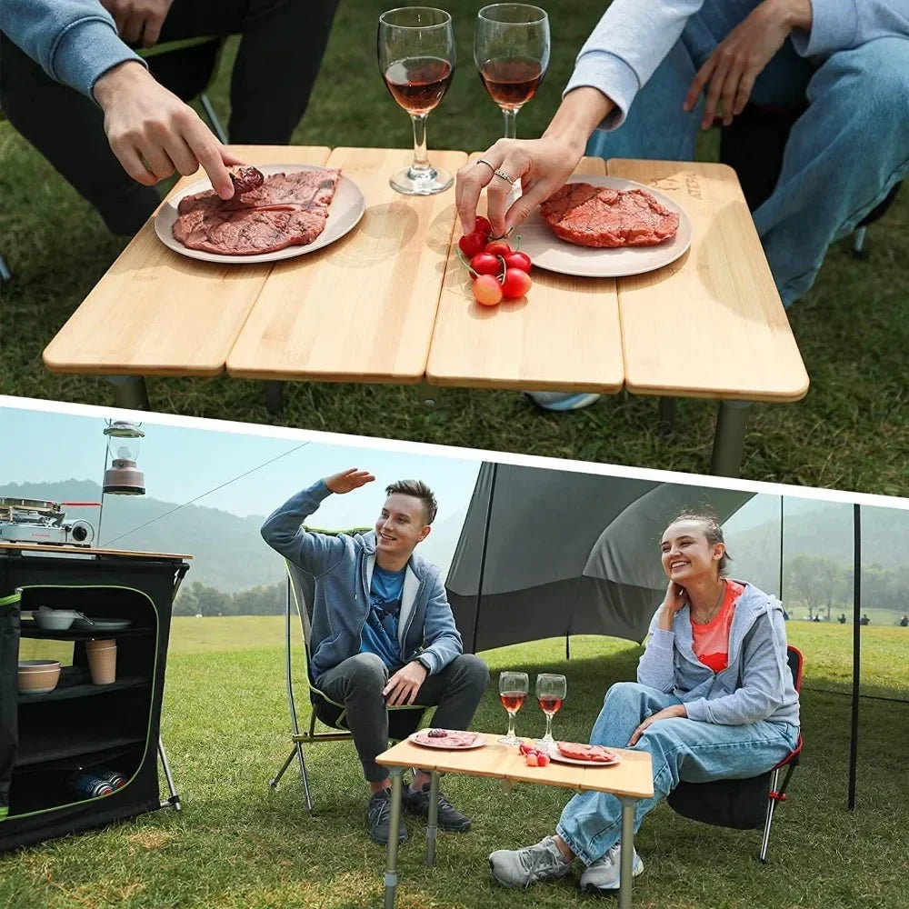 Bamboo Folding Picnic Table