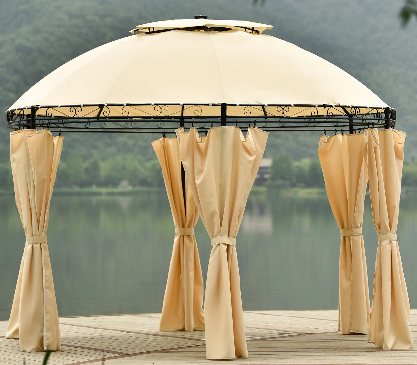 Round Soft Top Gazebo