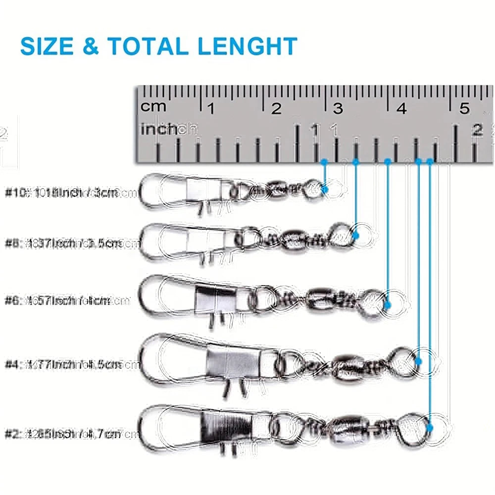 Fishing Swivel Interlocking Pins