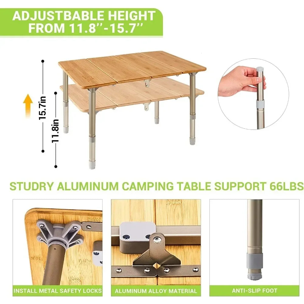 Bamboo Folding Picnic Table