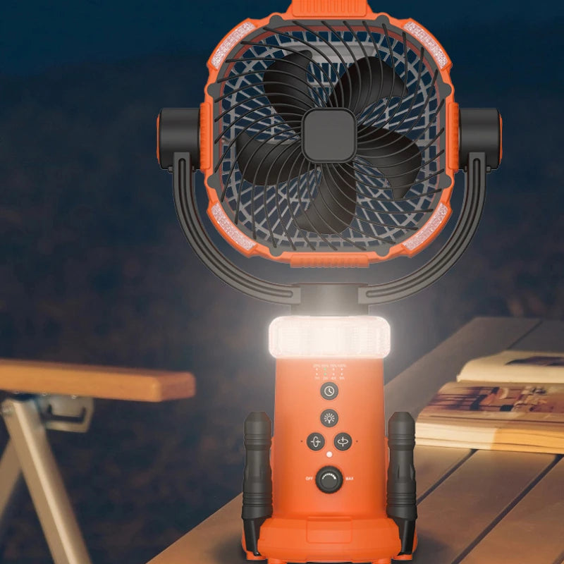 Powerful Fan Light Portable Camping Fan with Remote Control