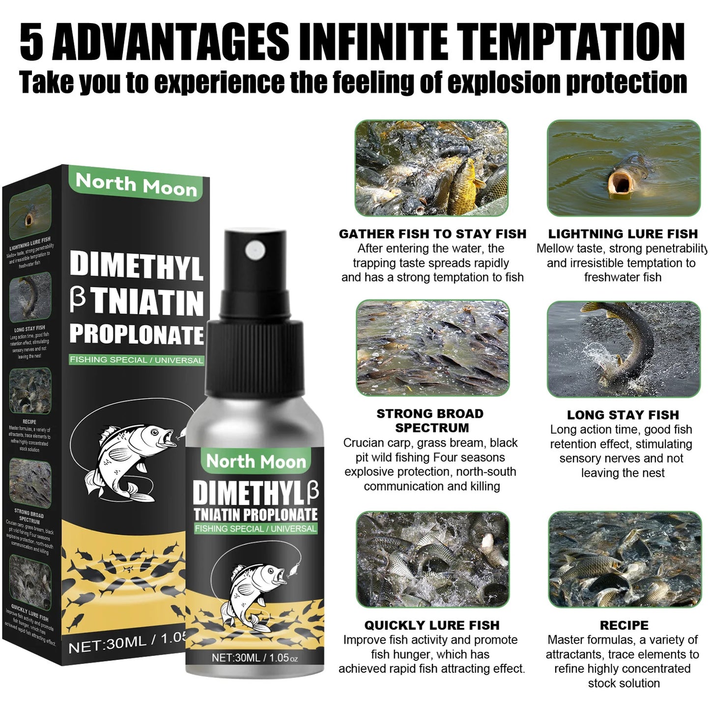 30ml Liquid Attractant Natural Scent to Attract Fish