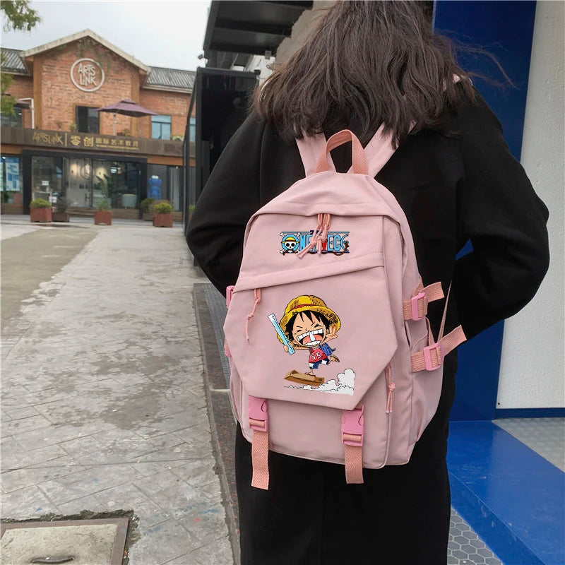 LUFFY One Piece Backpack Student School Bag