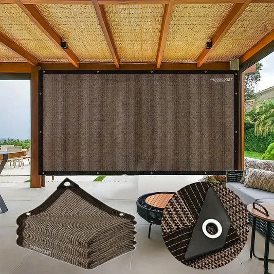 Sunshade fabric, privacy screen window with grommets