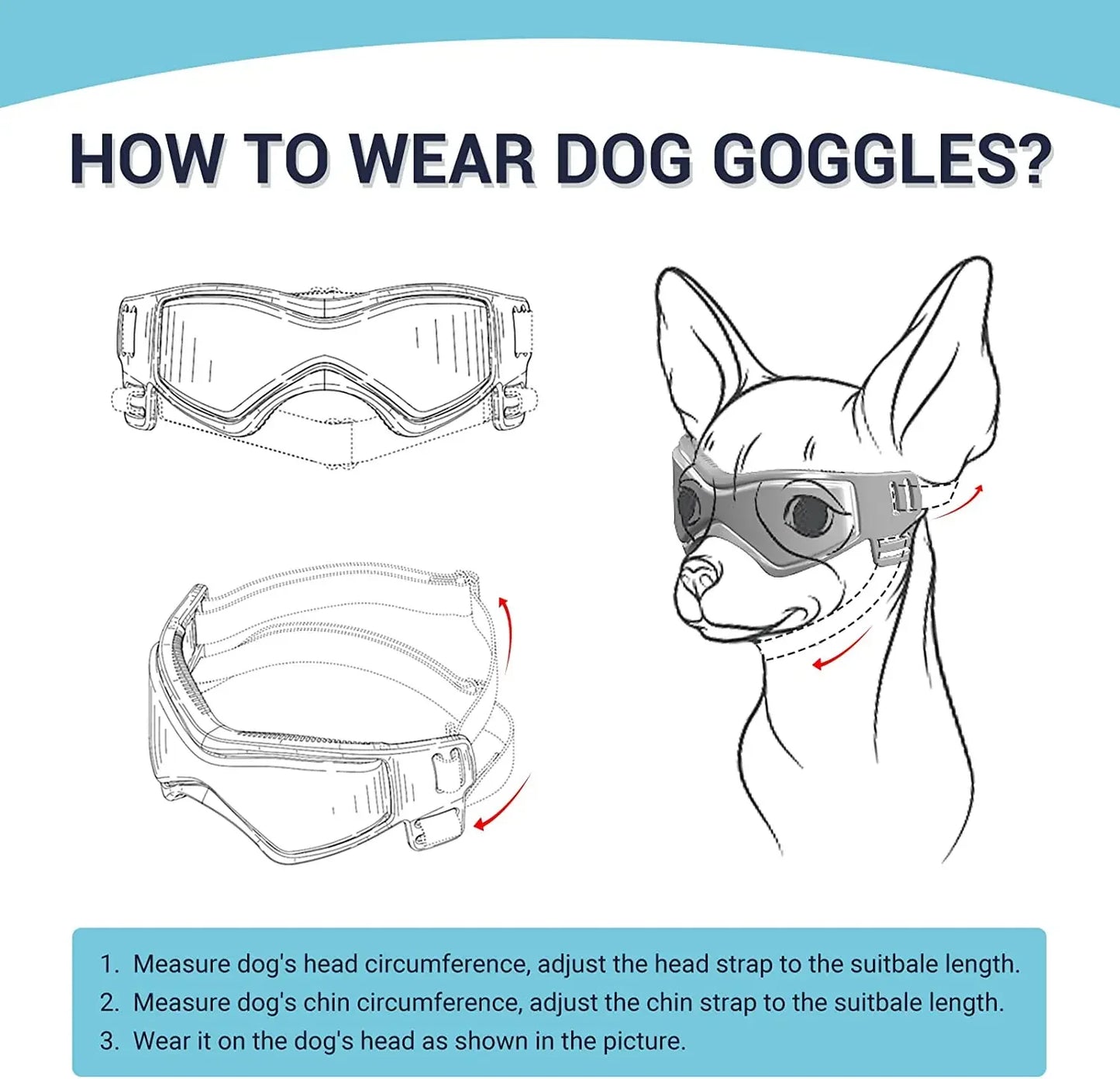 Dog Sunglasses for Small Breed Riding/Driving