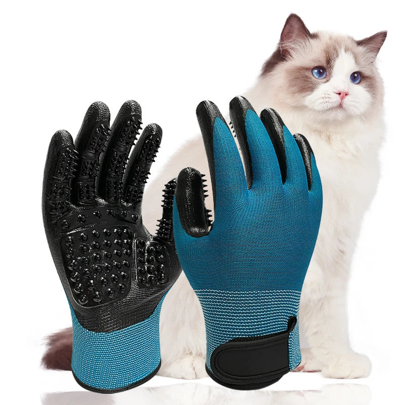 One Pair Hair Grooming Gloves For Pet Bathing