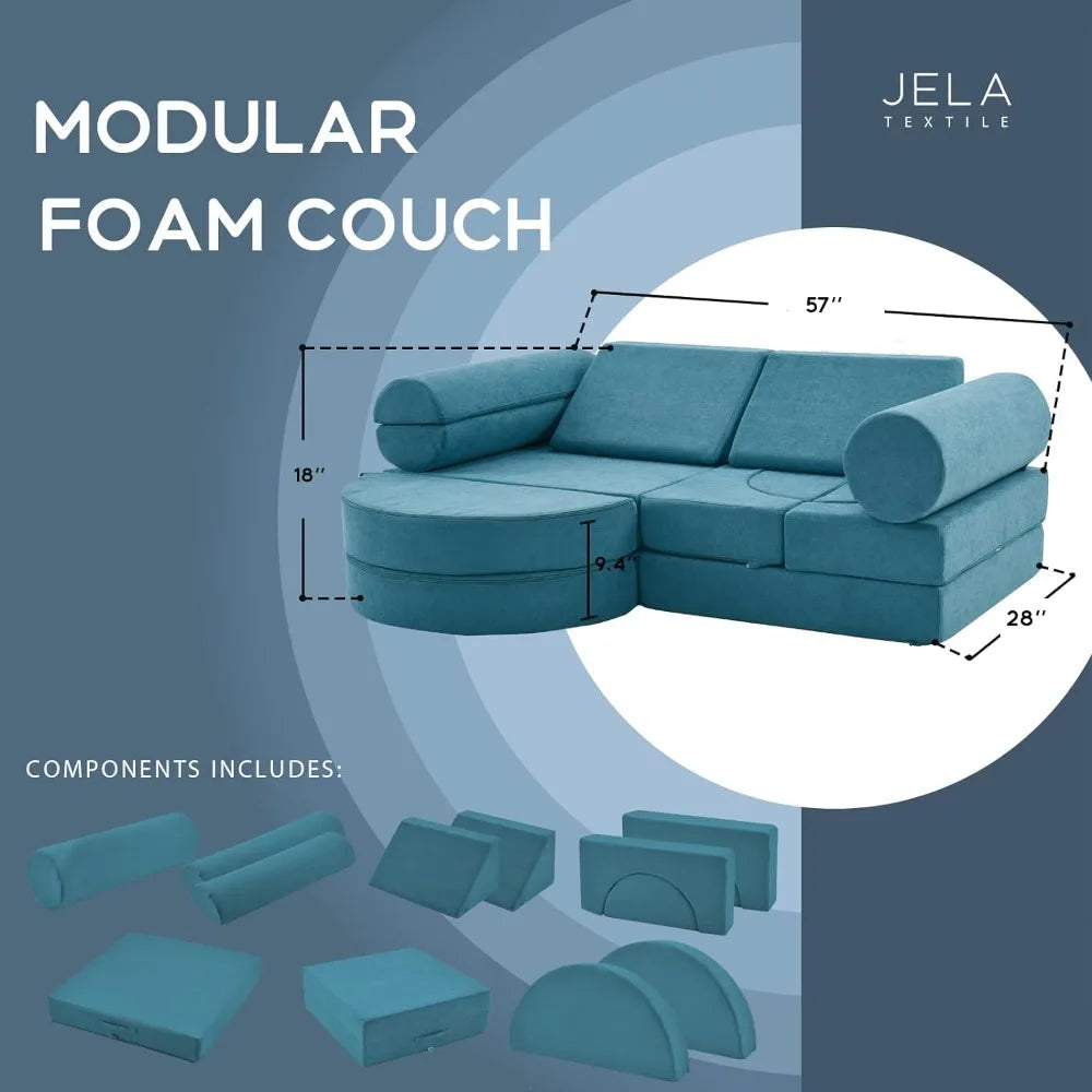 14PCS Modular Floor Sofa - Michef's Outside