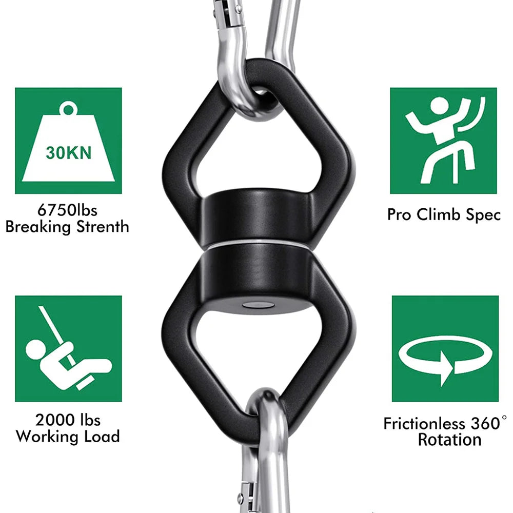 30KN Outdoor Safety Rope Swivel Connector