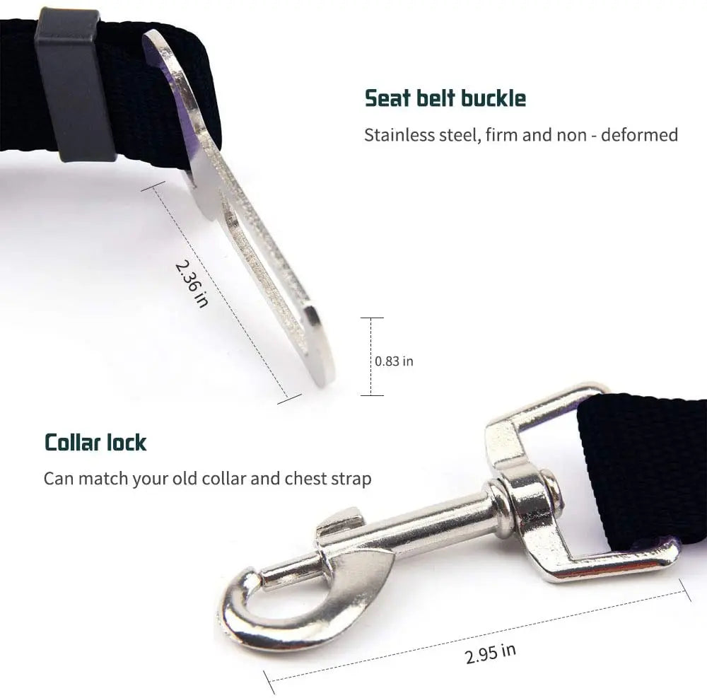 Pet Car Seat Belt Lead Clip