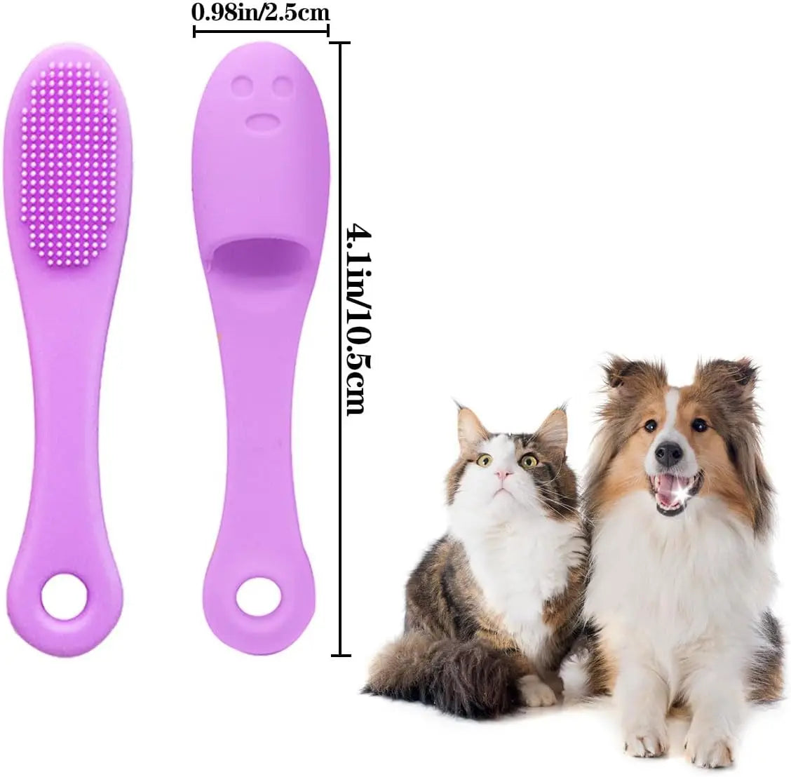 Soft Pet Finger Toothbrush Food Grade Silicone Brush