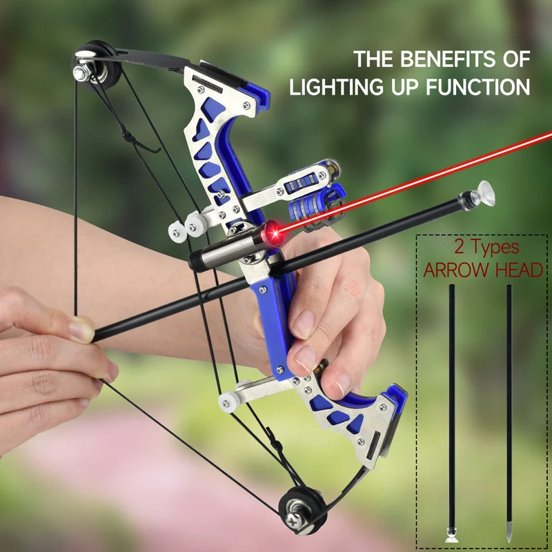 Laser Shooting Compound Bow and Arrow