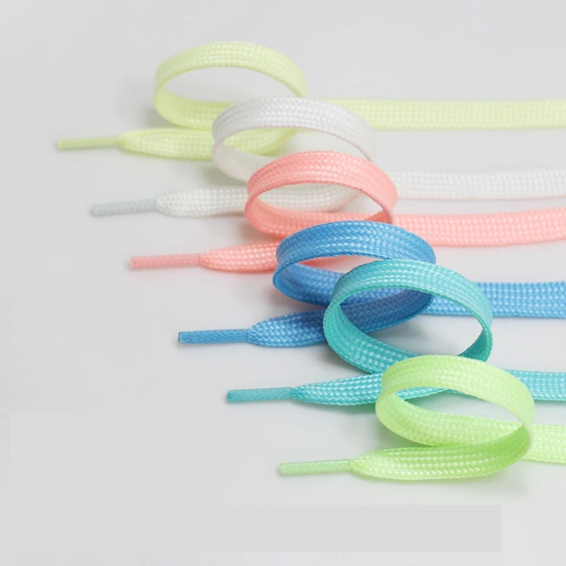 Glow In The Dark Flat Shoelaces