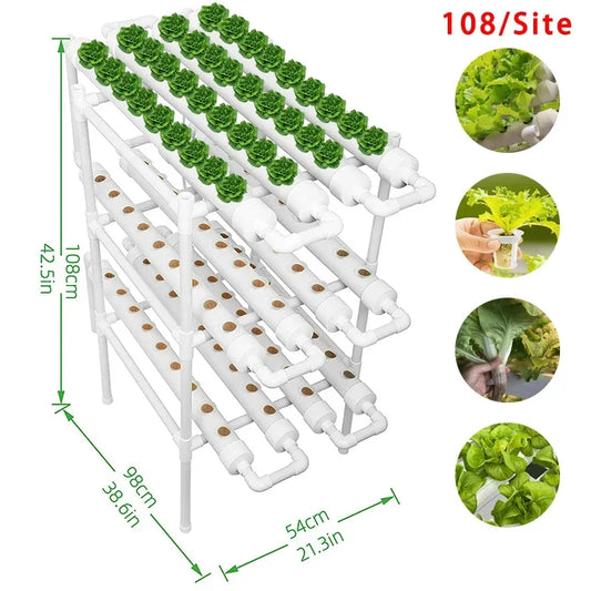 3-Layer Hydroponics System Growing Kit - Michef's Outside