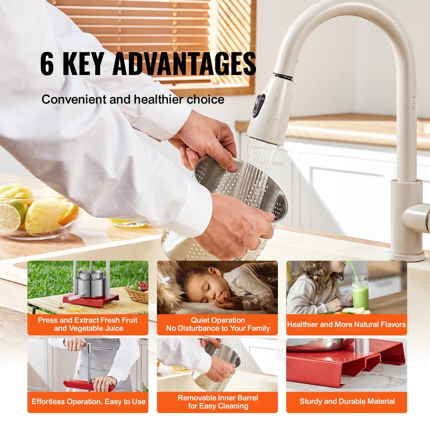 Manual Juice Maker w/T-Handle